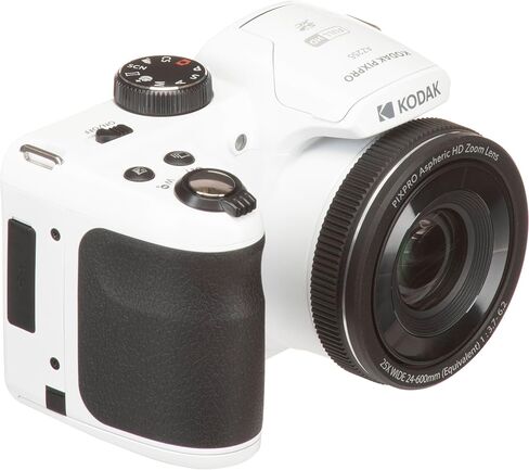 كاميرا Kodak PIXPRO White AZ255 16MP رقمية 25X زووم بصري 24 مم عدسة زاوية واسعة تثبيت الصورة البصرية 1080P Full HD Video 3 بوصة LCD كاميرا تسجيل فيديو + بطاقة 64 جيجابايت + حافظة + حامل ثلاثي + حزمة in Kuwait