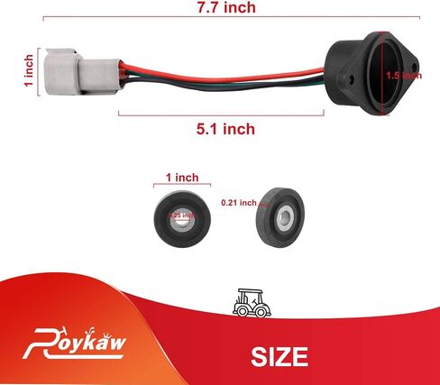Roykaw Golf Cart IQ Speed ​​Sensor 48 Volt مع مغناطيس عالي السرعة متوافق مع Club Car DS & Precedent 2004-up Golf Cart W/ADC Motor، يستبدل OEM # 102704901 102265601 in Saudi Arabia