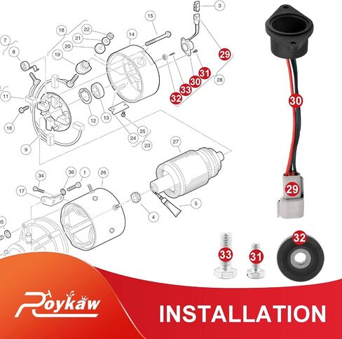 Roykaw Golf Cart IQ Speed ​​Sensor 48 Volt مع مغناطيس عالي السرعة متوافق مع Club Car DS & Precedent 2004-up Golf Cart W/ADC Motor، يستبدل OEM # 102704901 102265601 in Saudi Arabia