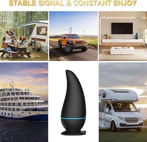 أحدث هوائي تلفزيون لعام 2024، هوائي تلفزيون طويل المدى يزيد عن 750 ميلًا، للتلفزيون الذكي، هوائي تلفزيون رقمي داخلي وخارجي - يدعم 8K 4K 1080P، هوائي تلفزيون عالي الدقة مضخم للقناة المجانية - كابل محوري 32FT in Kuwait