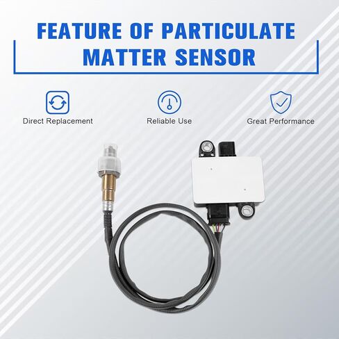 مستشعر جسيمات الديزل 12 فولت متوافق مع Ram 2500 3500 6.7L L6 ديزل 2019 2020 2021 2022 2023 2024، استبدال # 0281007448، 0281007449، 68354201AB in Kuwait