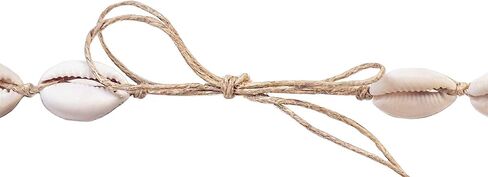 BlueRica Hemp Cord Choker Necklace with Cowrie Shells in Kuwait
