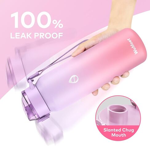 32oz Water Bottle with Removable Straw and Spout Lid Two Ways to Drink, 18/10 Stainless Steel Insulated Water Bottle, BPA-Free, Leak Proof, Double wall, for Sports, Gym in Saudi Arabia