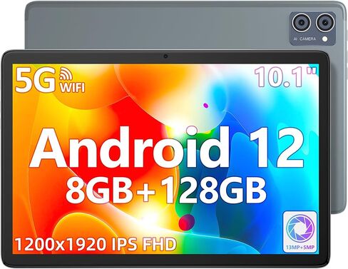 جهاز لوحي Jumper مقاس 10 بوصة، جهاز لوحي Android 12 مع ذاكرة وصول عشوائي سعتها 8 جيجابايت وتخزين 128 جيجابايت، ومعالج ثماني النواة MT8183، وشاشة IPS عالية الدقة 1920 × 1200، وكاميرا مزدوجة 13 ميجابكسل + 5 ميجابكسل، و6000 مللي أمبير في الساعة، ومكبرات صوت  in Kuwait