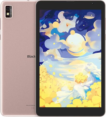 تابلت بلاك فيو 8 بوصة أندرويد تابلت 4G LTE 3 جيجابايت رام 32 جيجابايت روم 5580 مللي أمبير بطارية 1280x800 HD IPS شاشة 2.4 جيجا/5 جيجا واي فاي بلوتوث 5.0 مراقبة أبوية GMS جوجل تابلت ذهبي in Kuwait