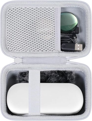 co2CREA Hard Case Compatible with AnkerWork M650 Wireless Lavalier Microphone, Black Case in Saudi Arabia