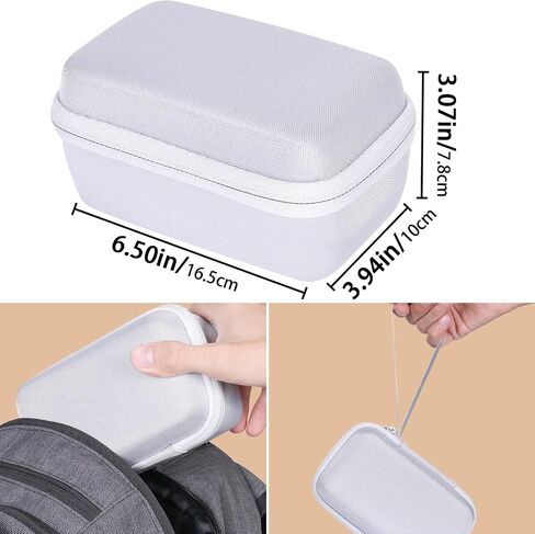 co2CREA Hard Case Compatible with AnkerWork M650 Wireless Lavalier Microphone, Black Case in Saudi Arabia