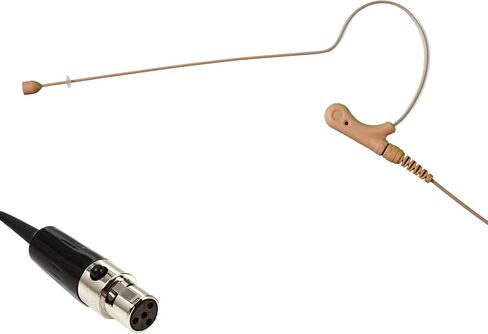 Airwave Technologies HSD-SLIMLINE+SE EV TAN Single Ear Head Worn Microphone with Detachable Cable in TAN - EV Compatible in Saudi Arabia