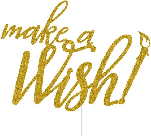 الذهب بريق جعل أمنية كعكة توبر لذكرى الزفاف / عيد ميلاد / حفلة خطوبة زينة عيد ميلاد سعيد تفجير الشموع in Kuwait