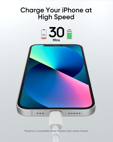 شاحن iPhone سريع الشحن، كابل USB C إلى Lightning [معتمد من Apple MFi] 5 حزم كابل لايتنينج طويل بطول 6 أقدام لشحن iPhone سريع سلك شاحن iPhone لـ iPhone 14 13 12 11 Pro Max XR XS X 8 7 6 Plus SE، iPad in Saudi Arabia