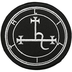 Cute-Patch Sigil of Lilith Embroidered Iron on Sew on Patch Occultism Lucifer Satan Paganism Applique