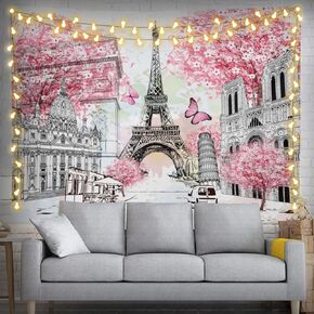 feelacle Farmhouse Cow Tapestry 60" X 40" Farm Animal Wall Hanging Party Decorations Home Decor For Bedroom Living Room Dorm (150 X 100cm)
