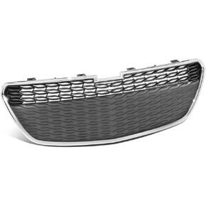 DNA MOTORING OE Style Chrome/Black Lower Grille Grill Compatible with 13-15 Spark, w/o Fog Lights, OEM-GR-GM1200656