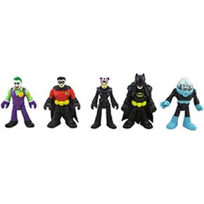 Imaginext Replacement Figures Batcave - GMP48 ~ DC Superfriends Super Surround Bat Cave ~ Includes Batman, Robin, Joker, Catwoman and Mr. Freeze
