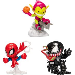 Marvel Spider-Man Mighty-Verse Collection Series 1 Multipack, 3 Collectible 2.5-Inch Action Figures, Super Hero Toys for 4 Year Old Kids and Up (Amazon Exclusive)