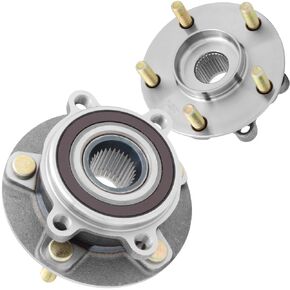 [2-Pack] 513347 - FRONT Driver and Passenger Side Wheel Hub Bearing Assembly Compatible with 2013-2022 Mazda CX5, 2014-2019 Mazda 6