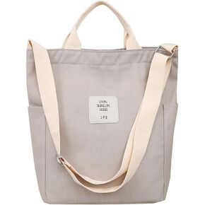Shoulder Bag Canvas Totes Bag Cotton Shopping Crossbody Travel Weekend Handbag Work Bag