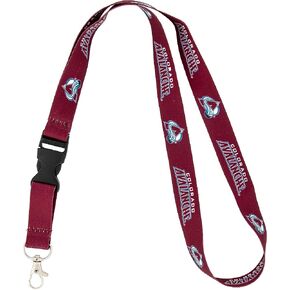 Desert Cactus Colorado Avalanche Lanyard NHL National Hockey League Car Keys ID Badge Holder Keychain Detachable Breakaway Snap Buckle (Lanyard 1 - Burgundy)