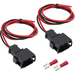 The Lord of the Tools 2Pcs Front Car Speaker Wire Replacement Compatible with BMW 3 Series E46 1998-2006 Car Audio Speaker Cord Harness Excellent Adapter 40cm/15.7"