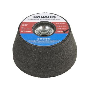 3 Inch Grinding Stone Wheel for Metal,50 Grit Aluminum Oxide Flaring Grinding Cup Wheel for Rust Removing Deburring Polishing with 5/8"-11 Threaded Arbor(50 Grit)