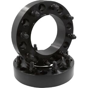 Wheel Accessories Parts 2 Pcs Hub Centric Wheel Spacers 8 on 210mm 8x210mm 2.00" Thick 14mm 1.50 Thread Stud 154.2mm Hub Fits 2011 + Chevrolet Silverado GMC Sierra 3500HD Dually Dual Rear Wheels