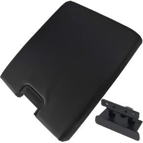 غطاء مسند ذراع وحدة التحكم المركزية من NAKAO مع مزلاج متوافق مع سيارة Chevy GMC Silverado Suburban Tahoe Sierra 2007-2013 Pickup، يستبدل OEM 20864154، أسود، طقم إصلاح غطاء وحدة التحكم المركزية in Kuwait