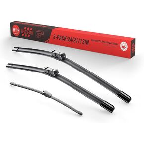 24 بوصة + 21 بوصة + 13 بوصة 3 مساحات استبدال شفرات ممسحة الزجاج الأمامي لسيارة VW Tiguan 2017 2016 2015 2014 2013 2012 2011 2010 2009 + المزيد من جودة السيارات OEM (القفل العلوي) in Kuwait