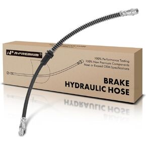 A-Premium Front Driver or Passenger Brake Hydraulic Hose Compatible with Select Mercedes-Benz Models - C300 2008-2014, C350 2012-2015, E400 2015-2017, AWD Only