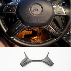 ZiWen Interior Trims Steering Wheel Cover Accessories for Mercedes-Benz CLA CLS GLC GLE GLS A B C E Class (Carbon Fiber Print, Style A)
