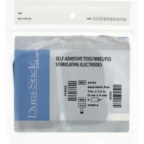 Chattanooga Dura-Stick Plus Self Adhesive Electrodes, 2" x 3.5" Rectangle (40 Count)