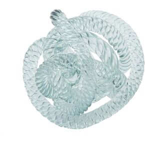 Beachcombers Small Light Blue Glass Rope Knot Coastal Beach Nautical Decor Decoration Teal
