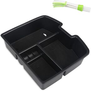 Center Console Organizer Replacement for 2007-2014 GM Chevy Tahoe Avalanche Suburban 1500 2500 Silverado 1500 2500HD GMC Sierra 1500 2500 HD Yukon XL Storage Insert Tray with A Cleaner Brush