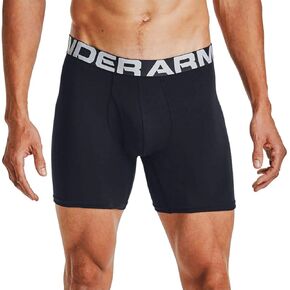Under Armour Charged Cotton 6in Underwear - 3-Pack - Men's Black/Black/Black