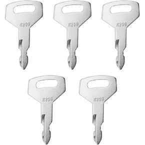 The Lord of the Tools 5PCS K250 Ignition Keys Compatible with Case Mini Excavator Compatible with Kawasaki Loader Compatible with Kobelco Excavator
