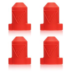 4pcs Silicone Cover Socks for Creality Ender 3 V3 KE, Heat Insulation Hotend Socks Heating Block Cover Case Fitting Part Compatible with 3 V3 KE/K1/K1 Max/CR-10 SE (Black)
