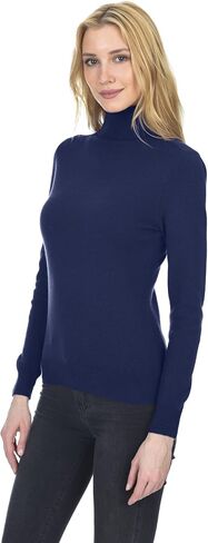 State Fusio Ribbed Turtleneck Sweater Merino Wool Long Sleeve High Neck Pullover for Women… in Saudi Arabia