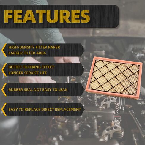 Dasbecan JX6Z9601A Engine Air Filter Compatible with 2020 2021 2022 Ford Escape Bronco Sport 1.5 2.0 (NOT FOR HYBRID) & 2020 2021 2022 Lincoln Corsair 2.0 2.3 in Saudi Arabia