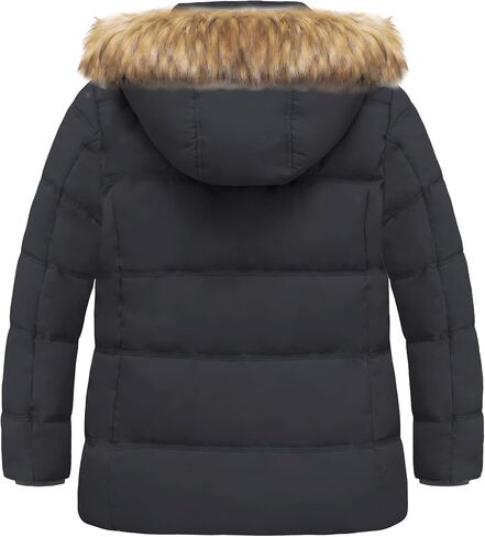 Wantdo Women's Plus Size Winter Coat Quilted Thicken Puffer Jacket with Removable Hood in Saudi Arabia