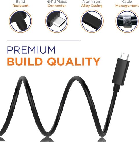 Charger Cable Compatible with OontZ Angle 3 Ultra Dual(4th Generation), OontZ Angle 3 (4th Generation), OontZ Pr Bluetooth Speakers, Portable Stereo Bluetooth Speaker USB C Charging Cable (5FT)… in Kuwait