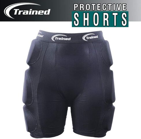 Trained Padded Protective Shorts for Extreme Sports Black in Kuwait