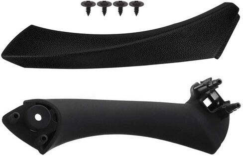 XtremeAmazing Black Front Right Interior Inner Door Panel Handle and Door Pull Outer Trim Cover for BMW E90 3-Series 318 320 325 330 335 Sedan E90/E91 2006-2011 in Saudi Arabia