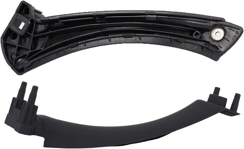 XtremeAmazing Black Front Right Interior Inner Door Panel Handle and Door Pull Outer Trim Cover for BMW E90 3-Series 318 320 325 330 335 Sedan E90/E91 2006-2011 in Saudi Arabia