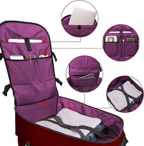 حقيبة ظهر Rangeland New Business Trip سعة 21 لترًا معتمدة من الطيران، يمكن حملها على الكمبيوتر المحمول Daypack مقاس 15 بوصة، ورياضة السفر والتنقل في صالة الألعاب الرياضية، باللون الأسود بالكامل in Saudi Arabia
