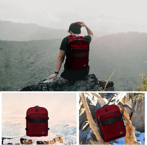 حقيبة ظهر Rangeland New Business Trip سعة 21 لترًا معتمدة من الطيران، يمكن حملها على الكمبيوتر المحمول Daypack مقاس 15 بوصة، ورياضة السفر والتنقل في صالة الألعاب الرياضية، باللون الأسود بالكامل in Saudi Arabia