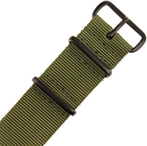 Infantry 20mm 22mm Slip-Thru Watch Strap, Nylon Watch Bands, Replacement Military Watchbands with 4 Rings Stainless Steel Heavy Buckle in Kuwait