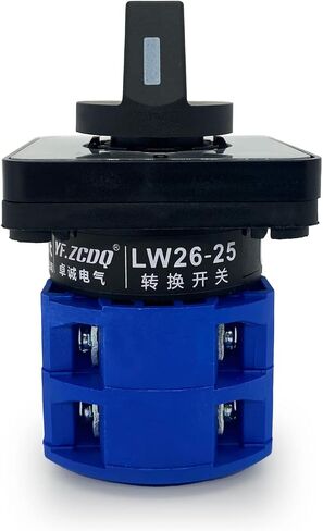 مفتاح تبديل عالمي لمحدد الكاميرا الدوارة، 2 موضع، 8 محطات، LW26-25 C04/2 660V 25A أسود أزرق in Kuwait