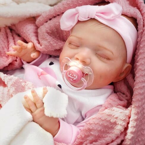 20-Inch Lifelike Reborn Baby Dolls - Sweet Smile Real Life Realistic-Newborn Soft Body Realistic Newborn Baby Dolls Sleeping Baby Girl-Best Gift for Kids Age 3+ in Saudi Arabia