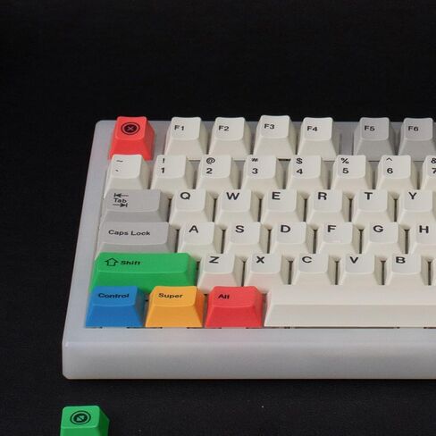 أغطية مفاتيح PBT - مجموعة أغطية مفاتيح باللون الرمادي والأبيض بنسبة 75 بالمائة من ملف تعريف الكرز 142 مفتاحًا طراز DYE-Sub البسيط مناسب للوحة مفاتيح الألعاب الميكانيكية 60/61/65/68/75/87 in Kuwait