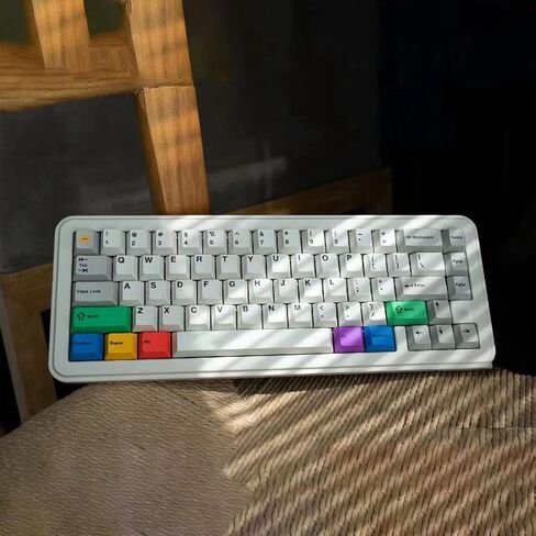 أغطية مفاتيح PBT - مجموعة أغطية مفاتيح باللون الرمادي والأبيض بنسبة 75 بالمائة من ملف تعريف الكرز 142 مفتاحًا طراز DYE-Sub البسيط مناسب للوحة مفاتيح الألعاب الميكانيكية 60/61/65/68/75/87 in Kuwait