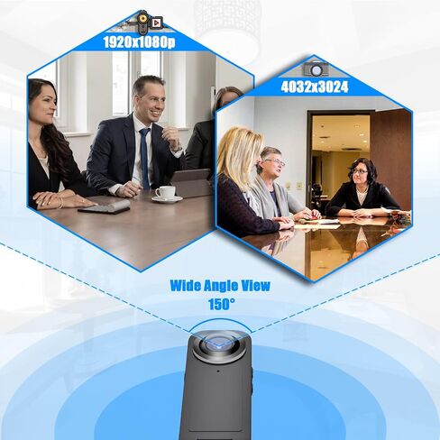Mini Camera, 32GB Memory Card Ture 1080P Spy Nanny Body Camera with Photo and Video Record, Portable Pocket Hidden BodyCam with Night Vision 1000mAh in Saudi Arabia